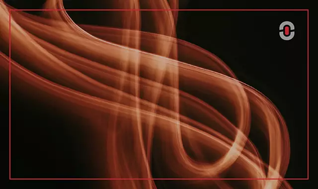 Abstract red and black visual symbolizing the speed and energy of AI-powered translation, contrasted by human precision and cultural nuance.