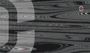 Abstract visual of distorted digital waves and static interference over a blurred letterform. Represents the loss of nuance, cultural misrepresentation, and confusion caused by unreviewed AI translations.