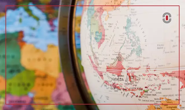 Kuala Lumpur and Jakarta cityscape representing language differences