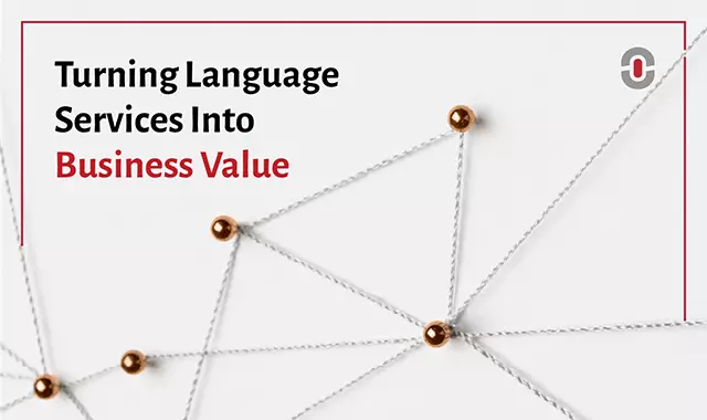 Business value in language services concept