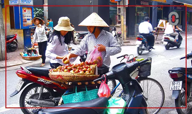 Vietnamese street market, illustrating cultural consumer behavior
