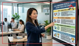 A 30-day checklist for onboarding an Asian language translation vendor