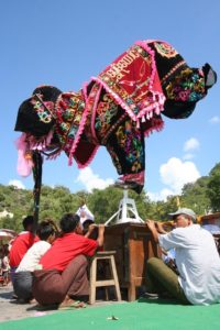 Kyaukse Elephant Dance Festival in Myanmar