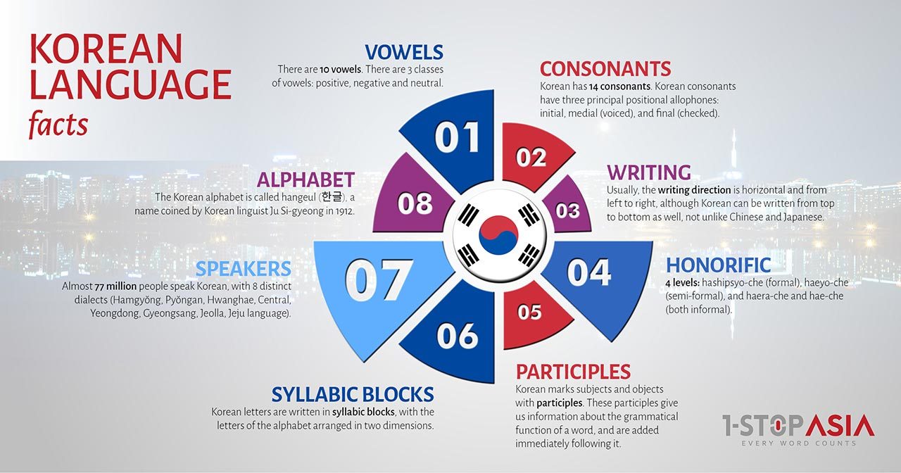 Korean Language Infographics