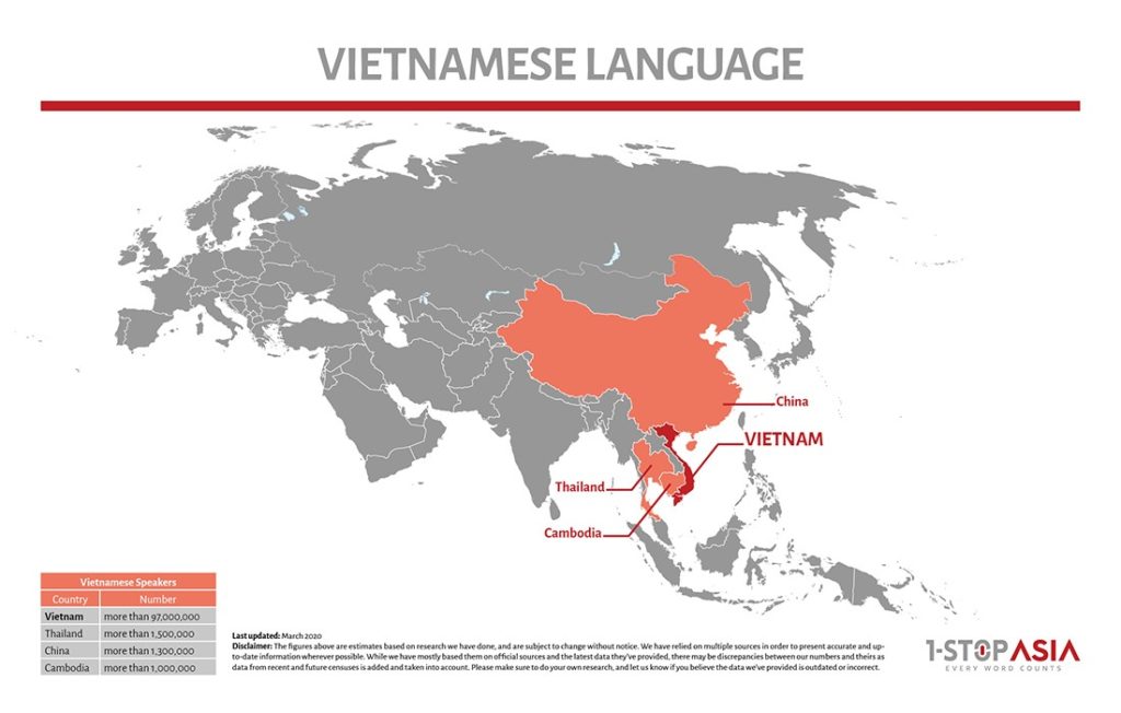 Vietnamese Language Map